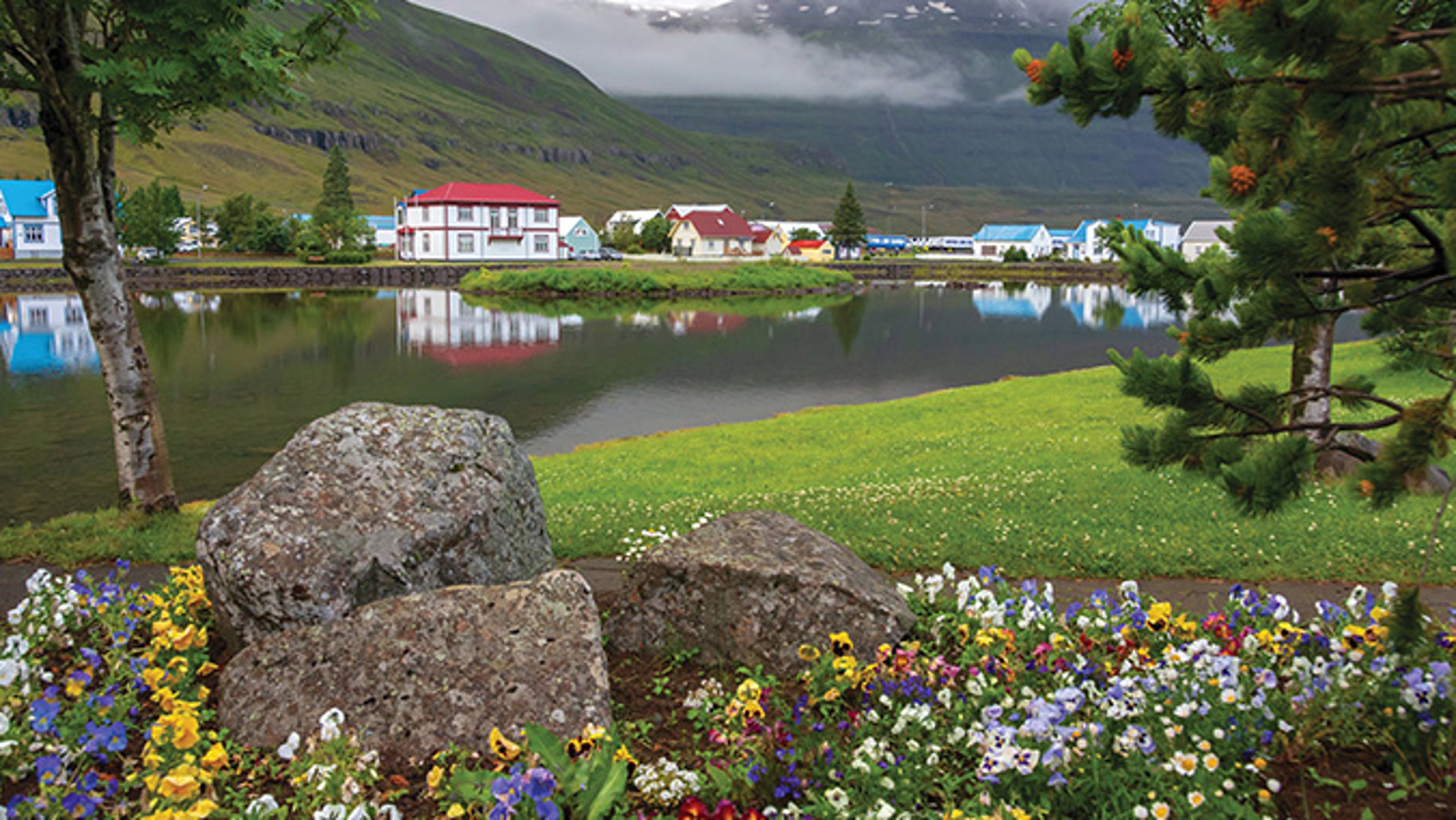 Quaint artist town of Seydisfjordur, Iceland