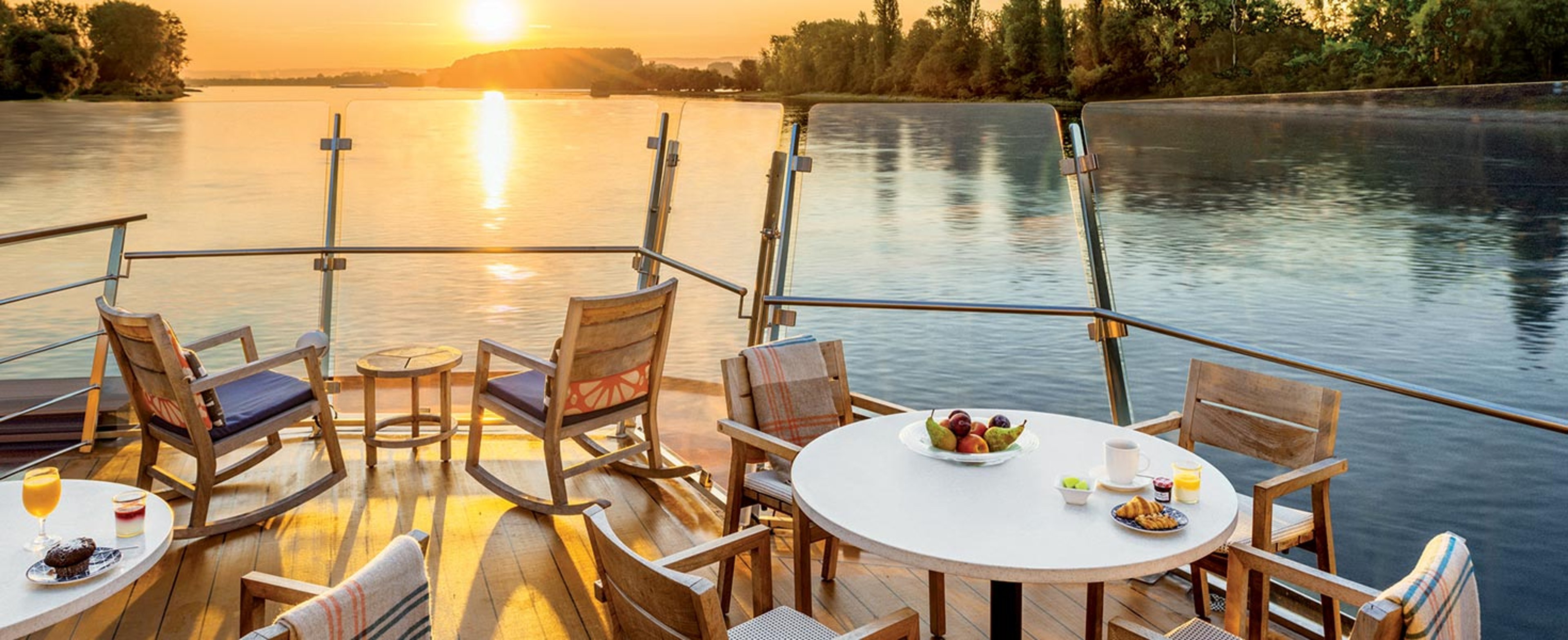 Aquavit Terrace aboard a Viking longship