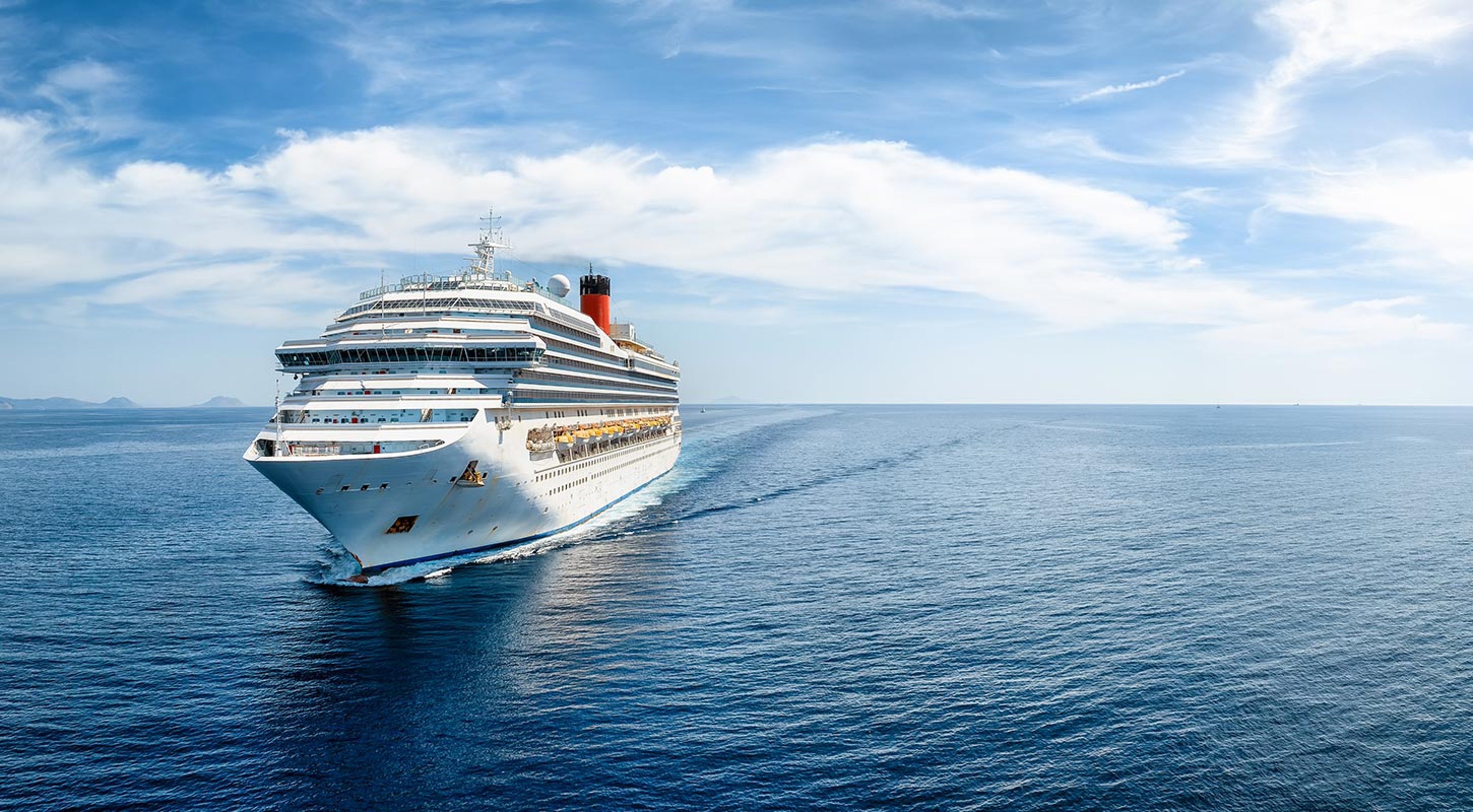 cruise ship at sea