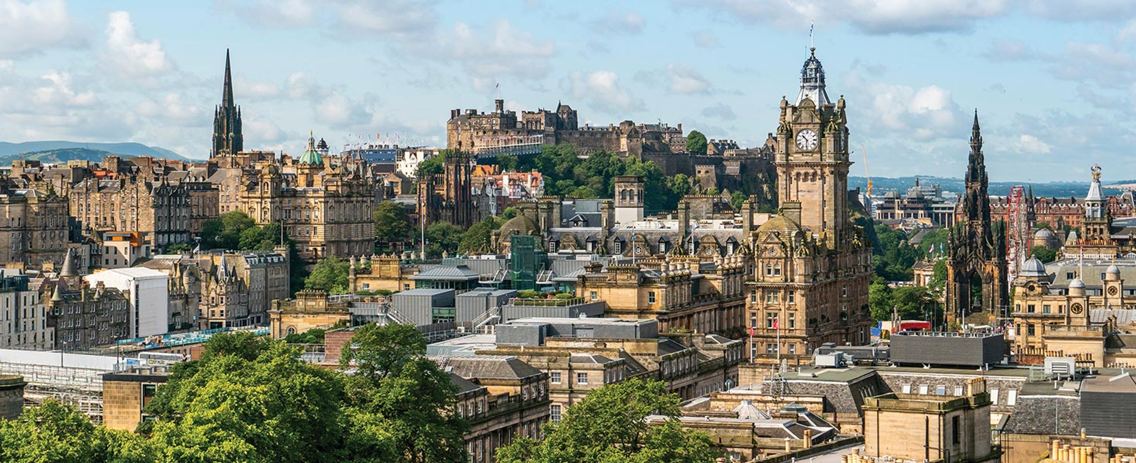 Scenic view of Edinburgh