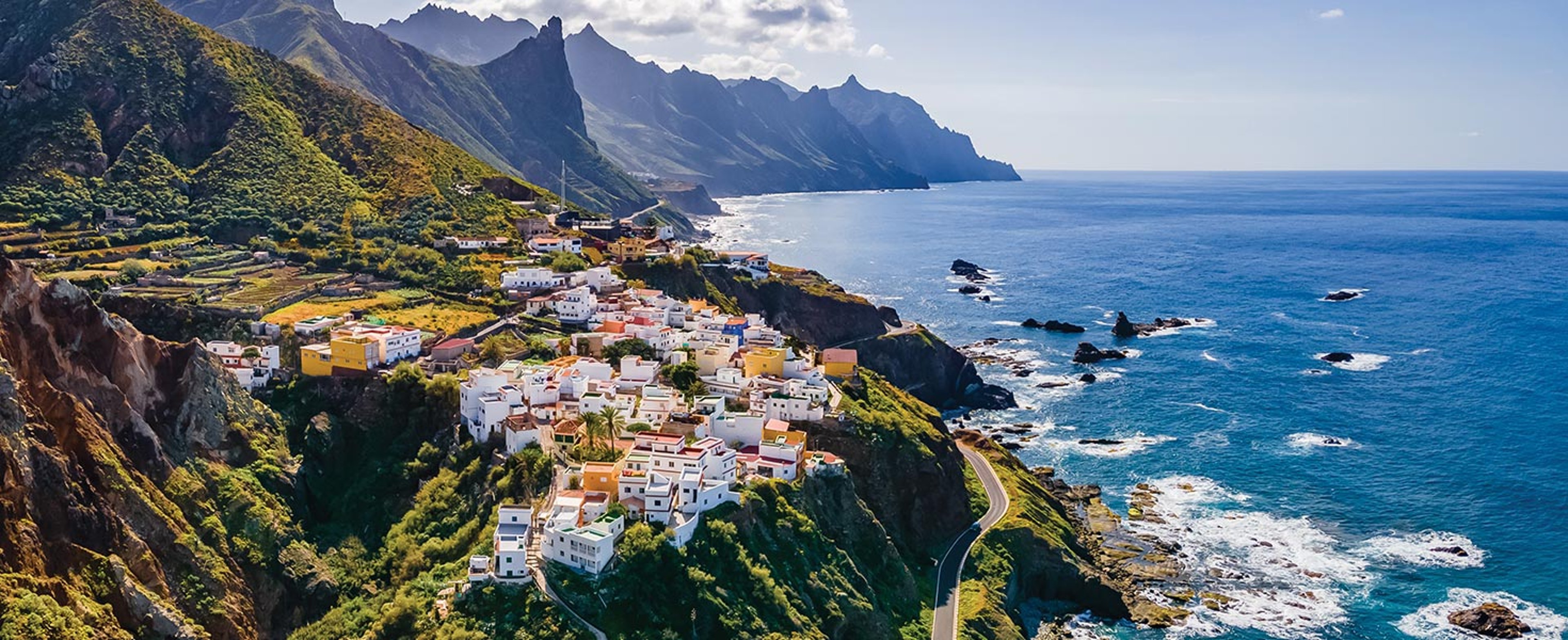 Coastal view of Tenerife Spain