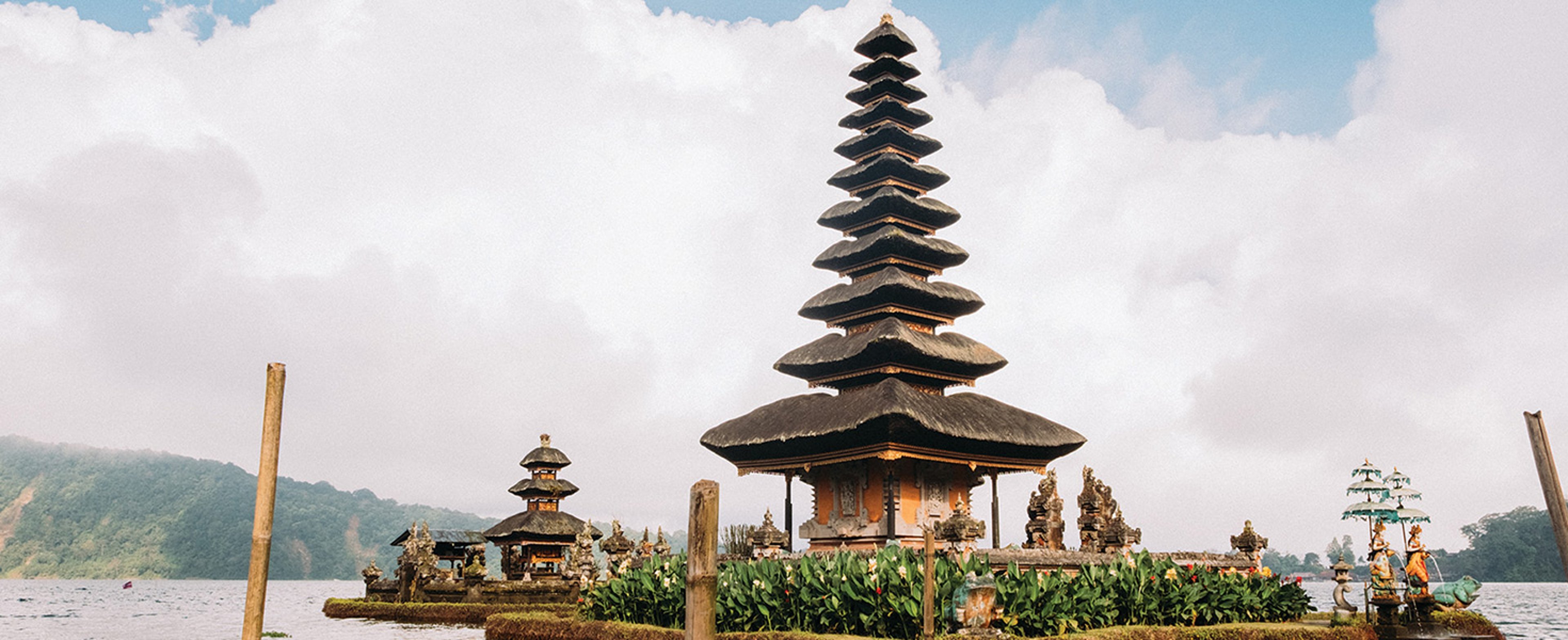 A temple tower in Bali, Indonesia