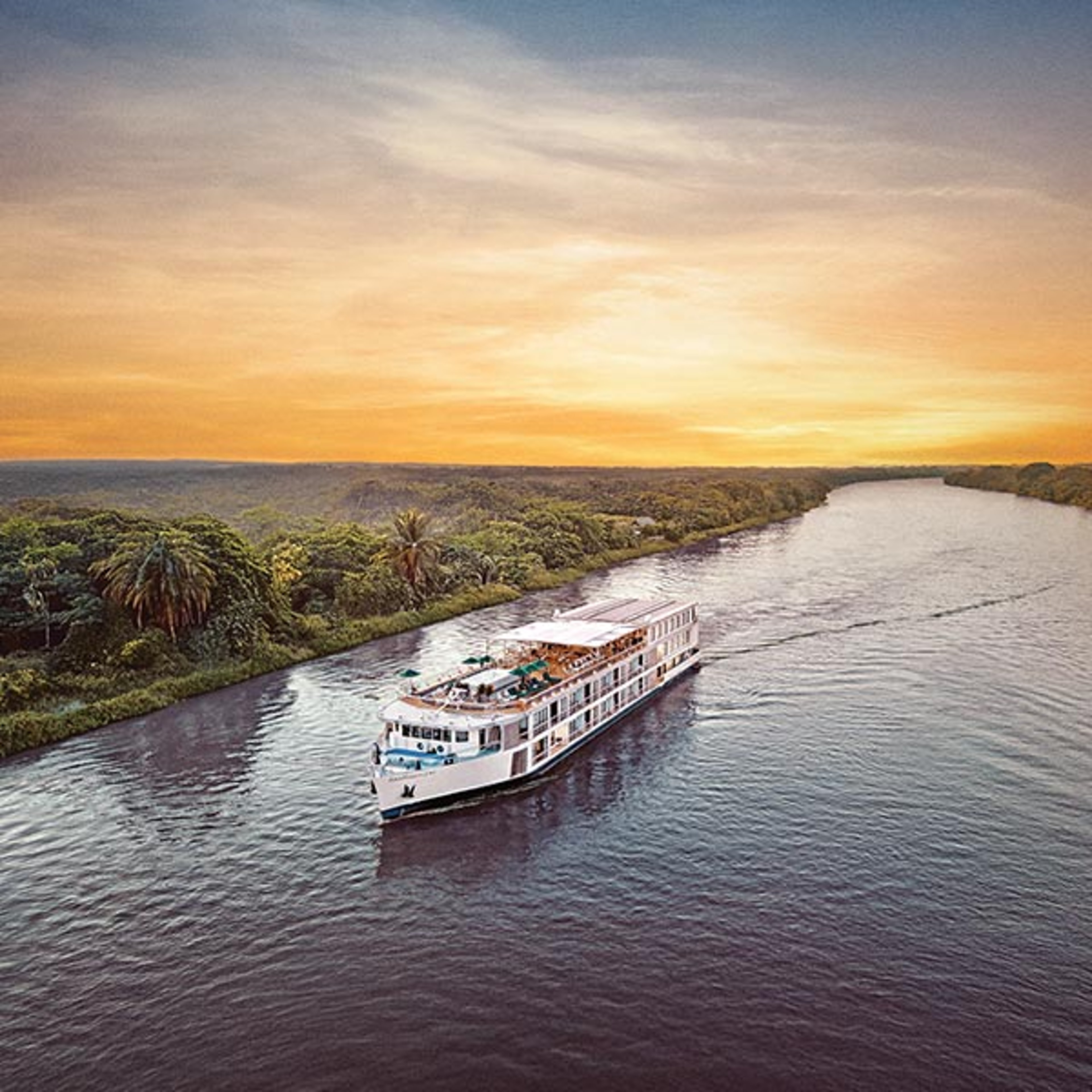 AmaMagdalena cruising in Colombia along the Magdalena River