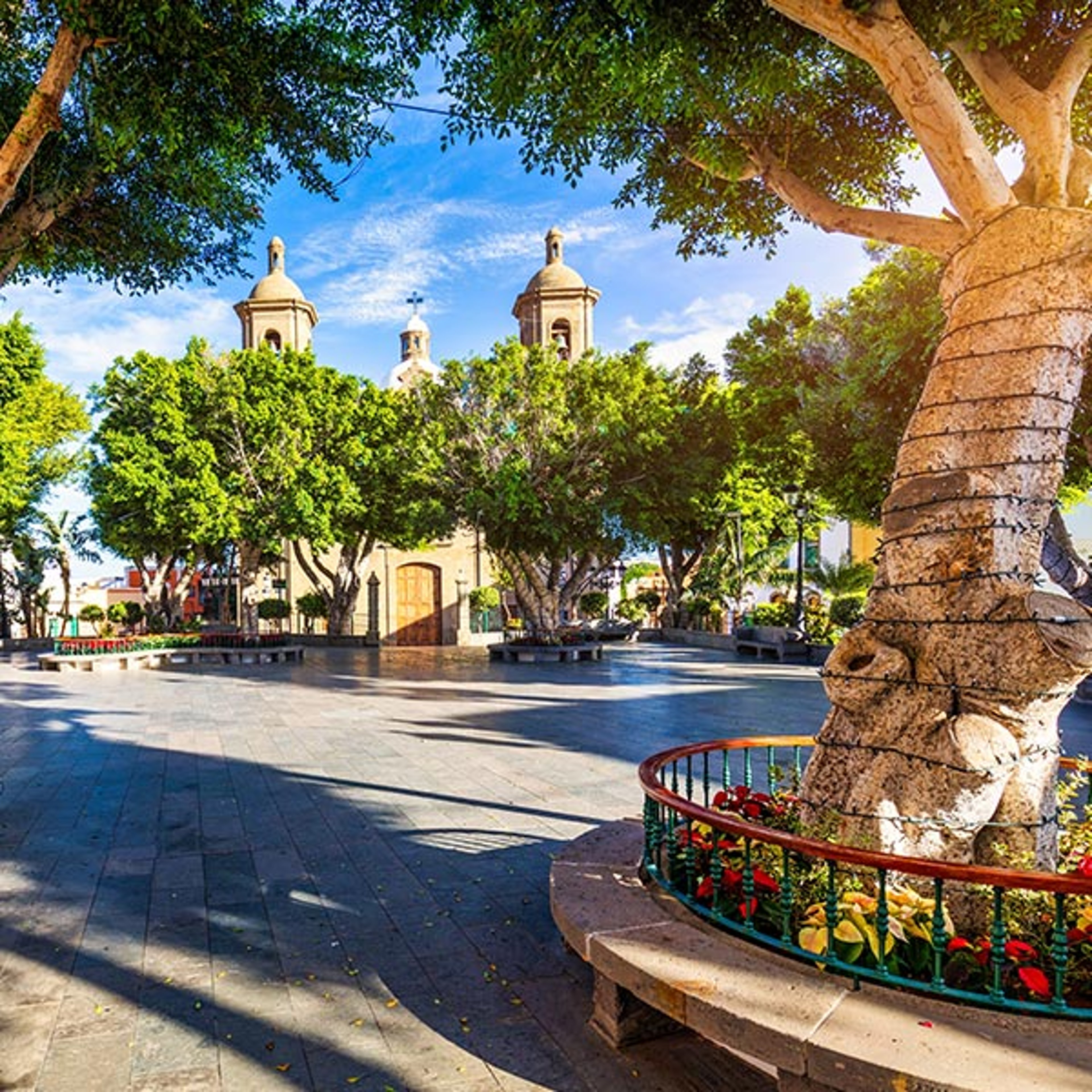 Park area in Northern spain