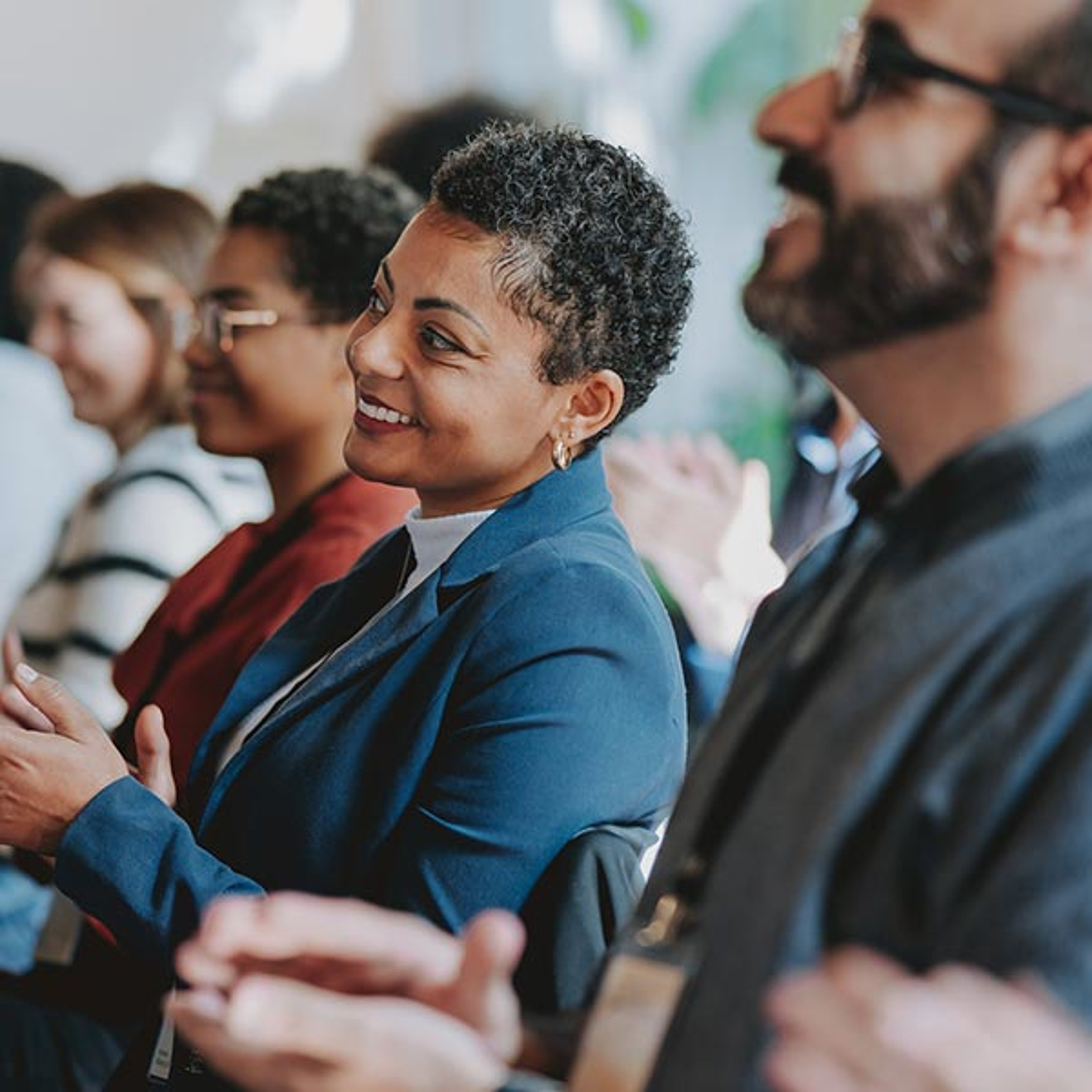 People attending an event