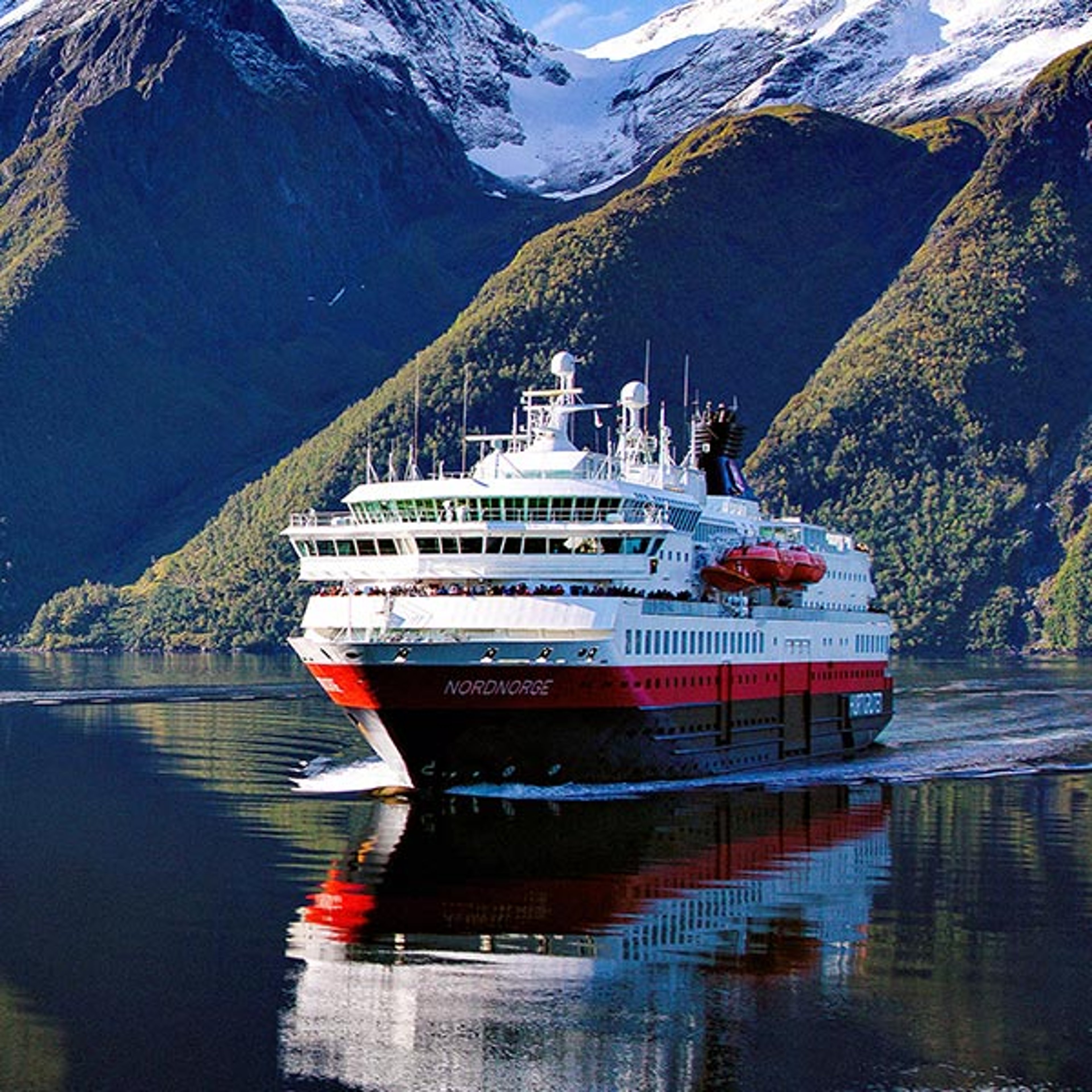 Hurtigruten ship in Norway
