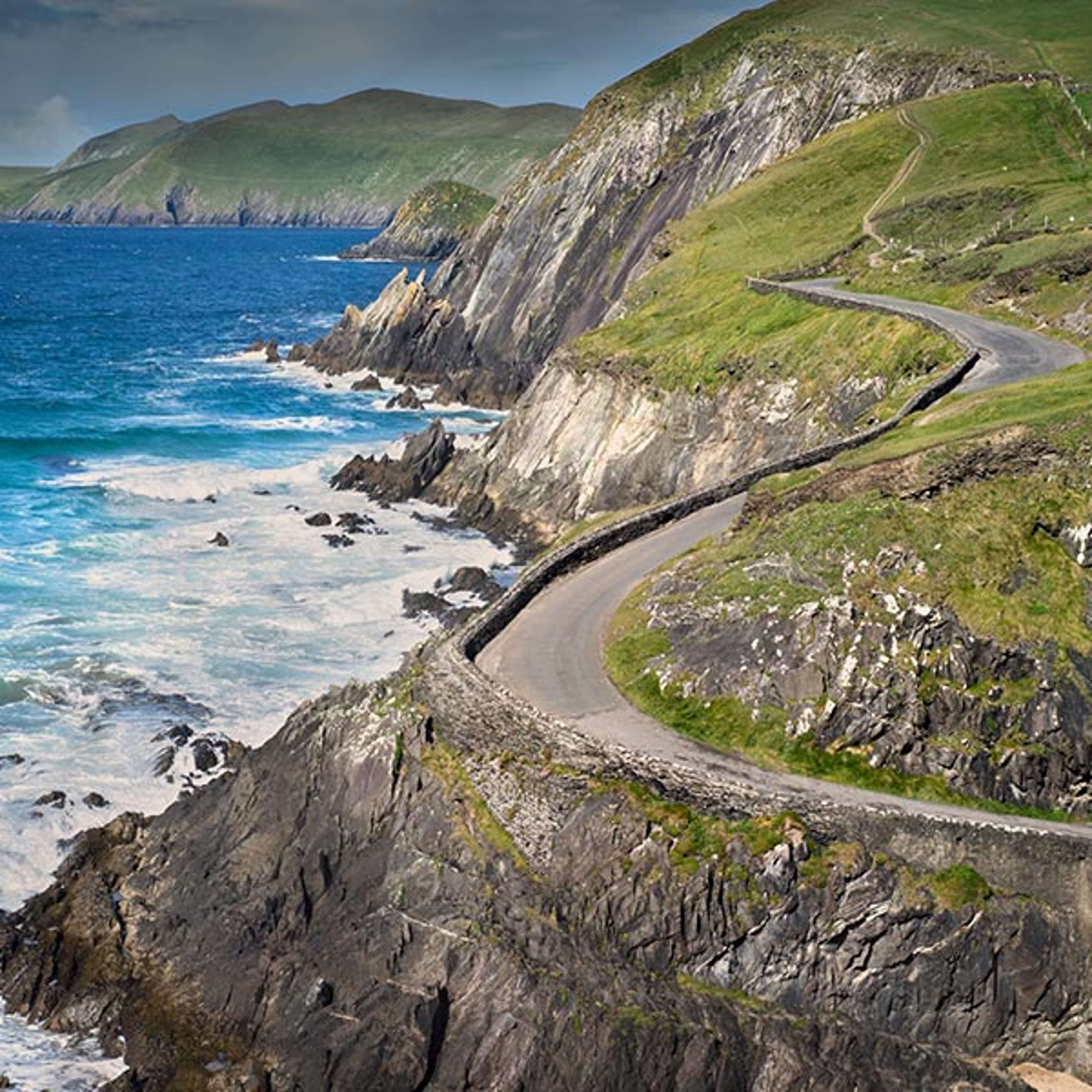 Coastal road in Ireland