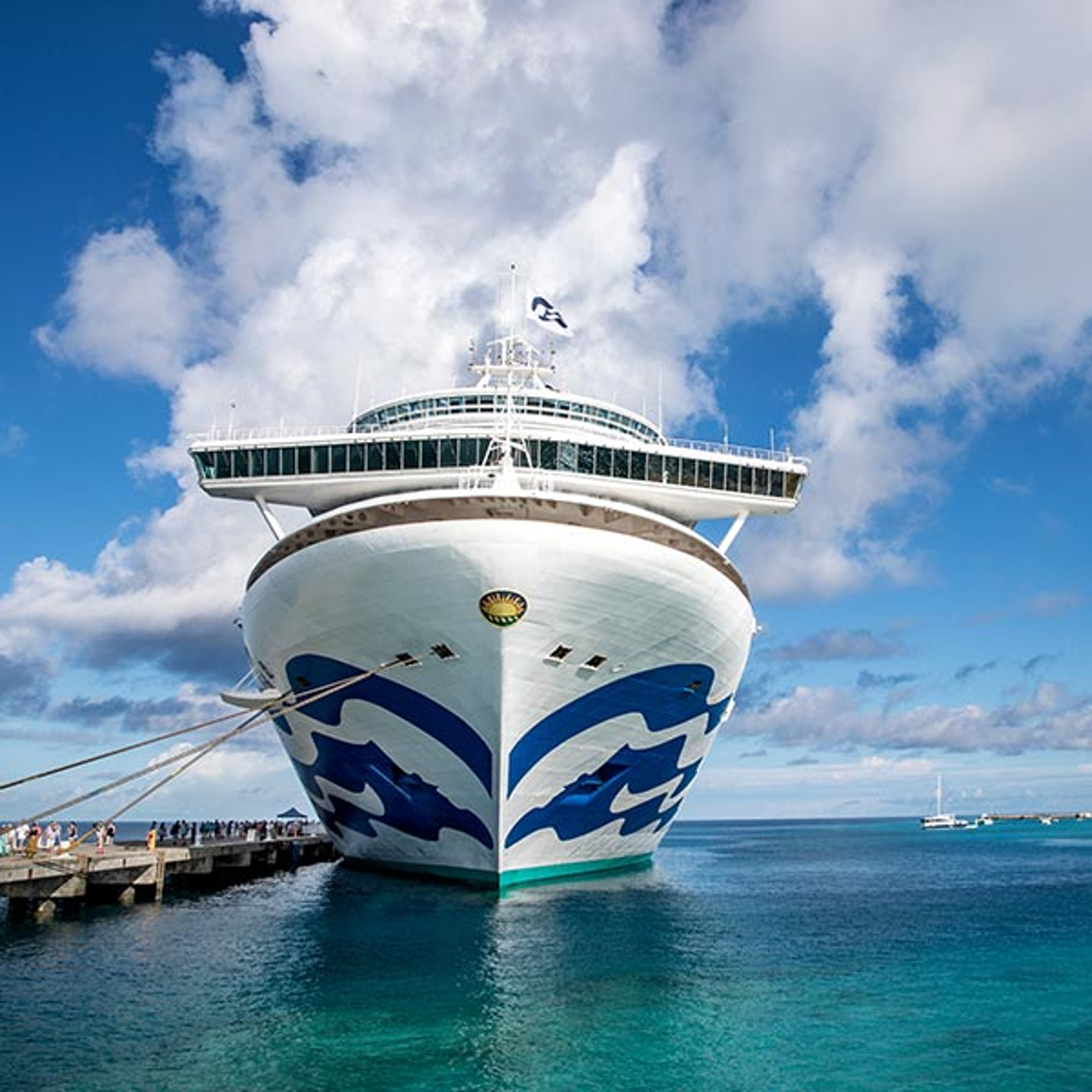 Princess ship docked in Turks
