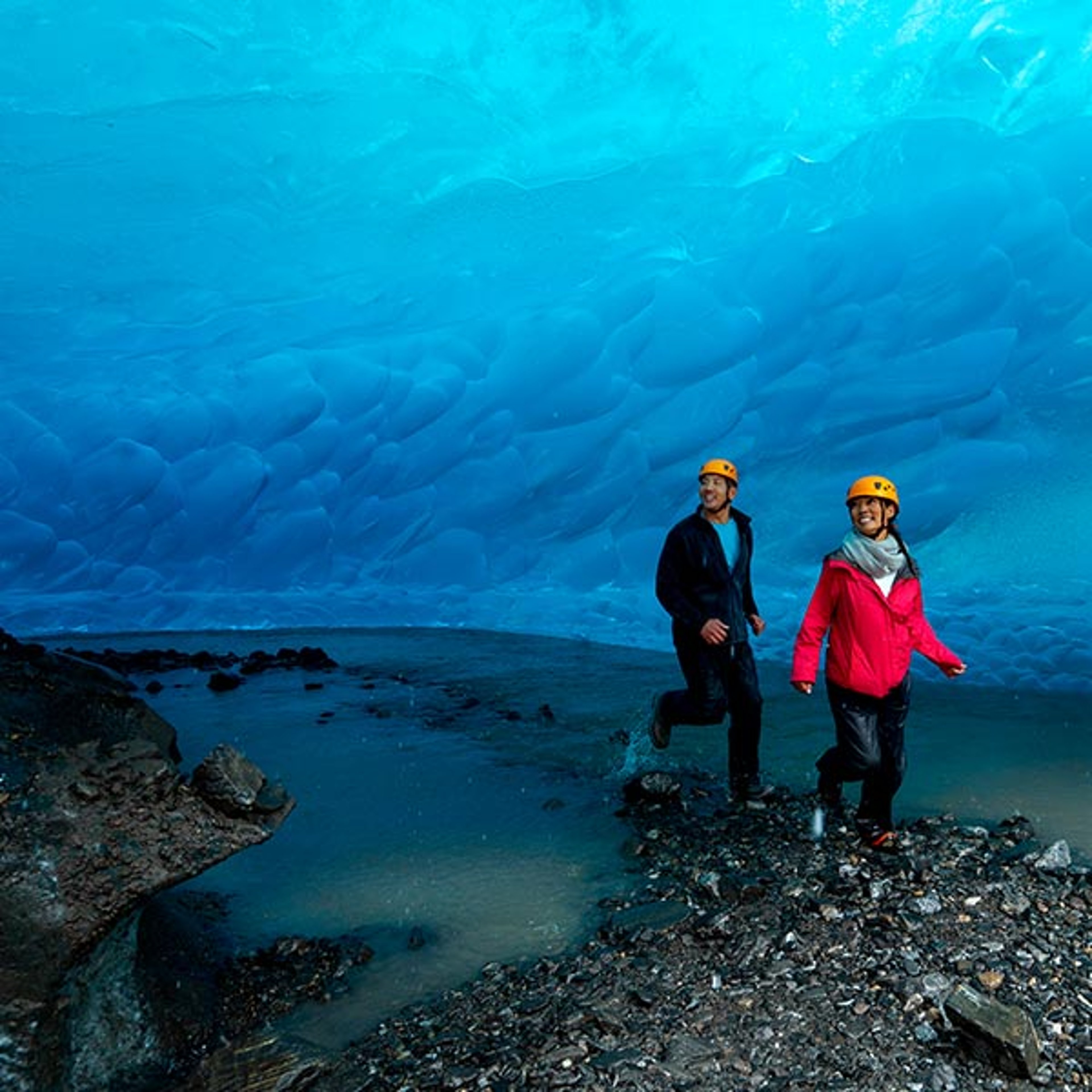 Mendenhall Ice Caves in Alaska
