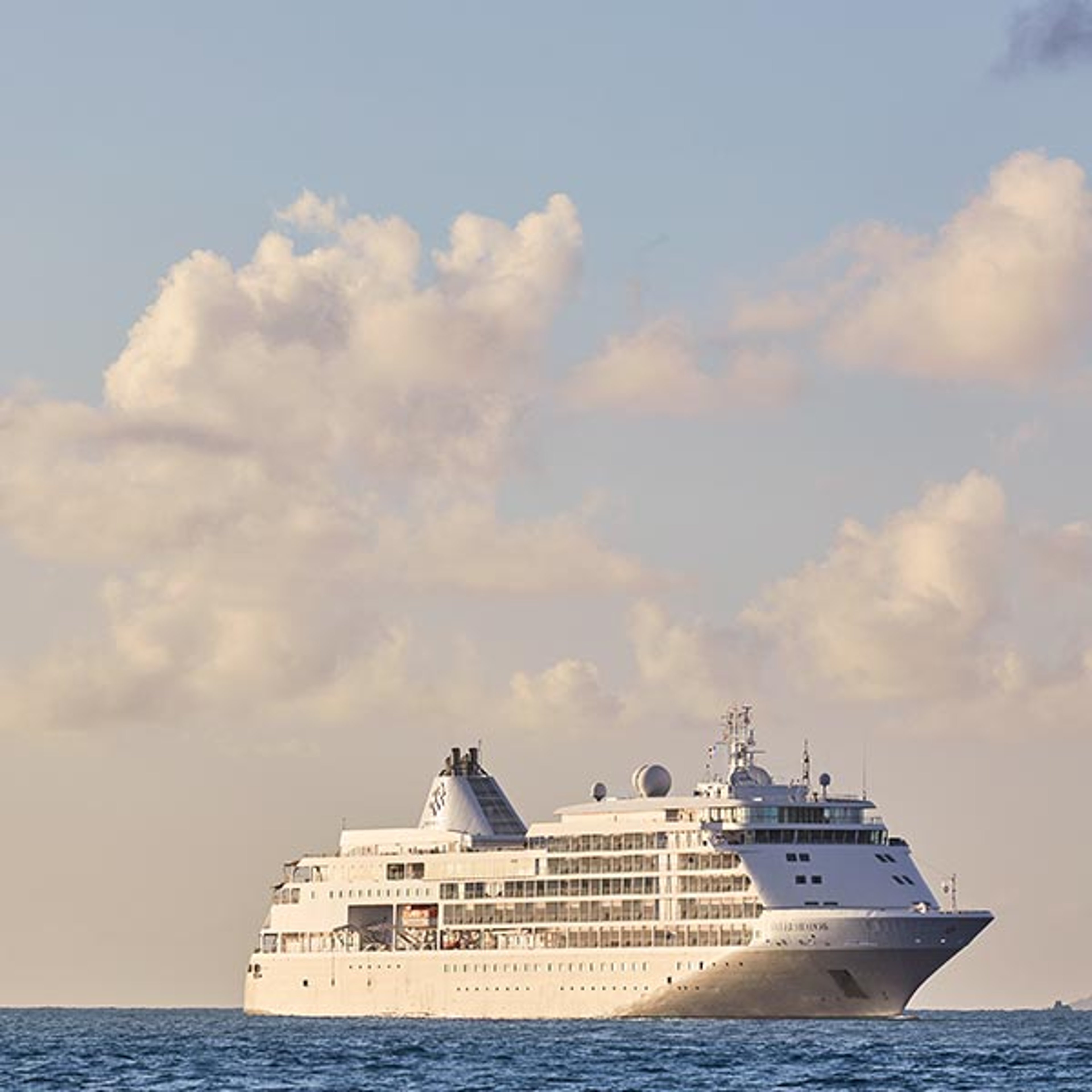 Silversea ship at sea