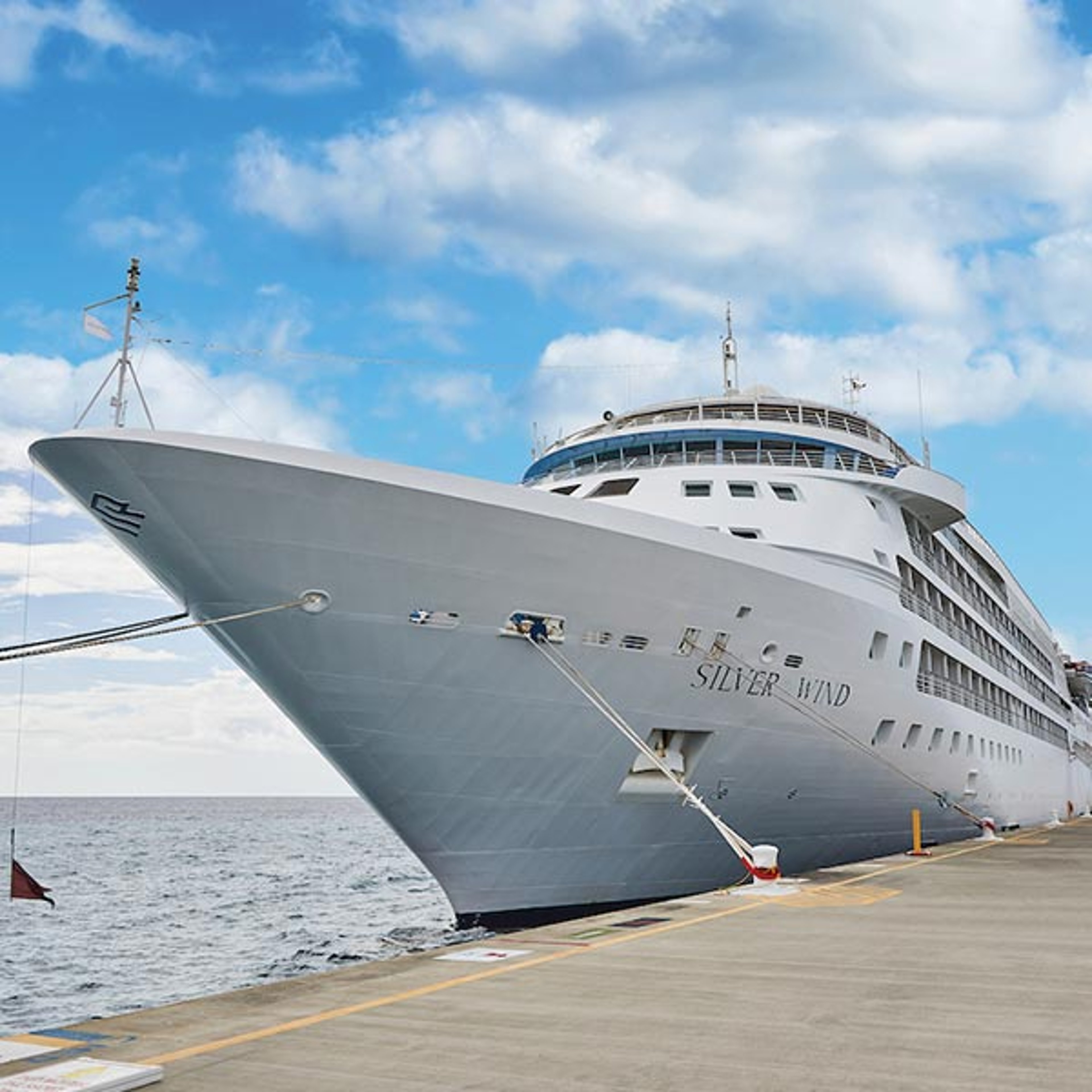 Silversea ship at dock