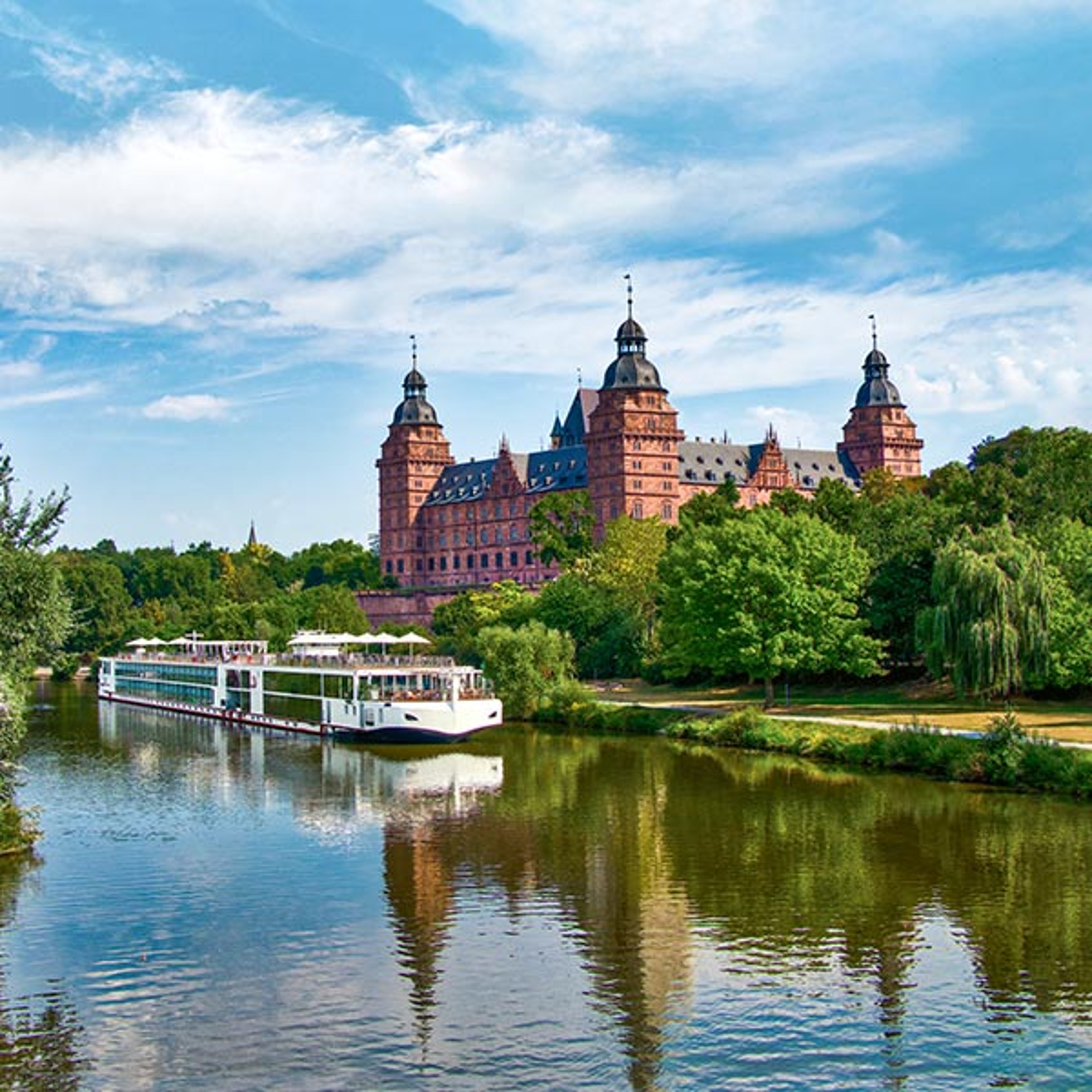 Viking river cruise sailing through Bavaria