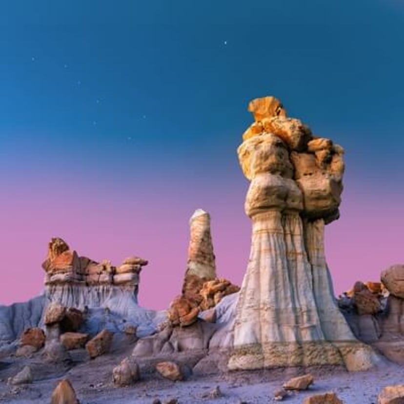 Cool rock formations in the Arizona desert