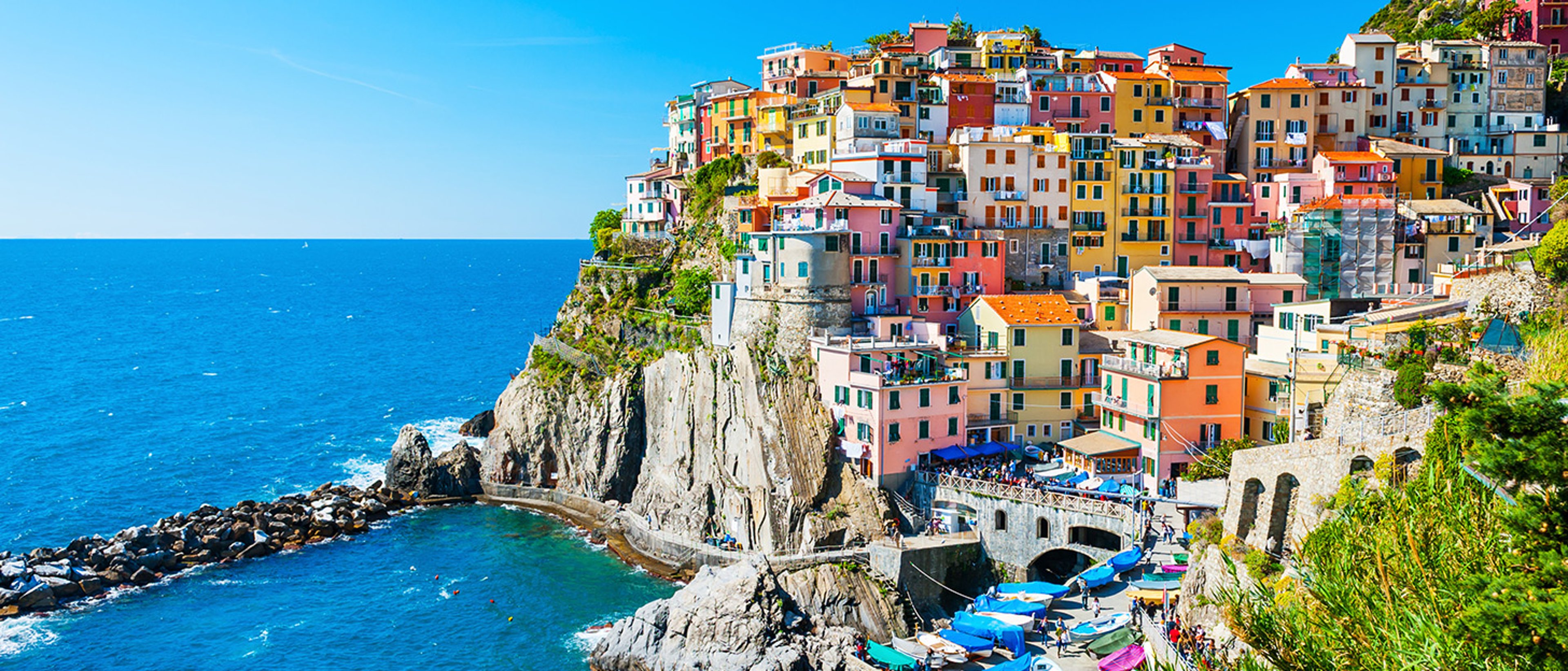 Mediterranean coastal town