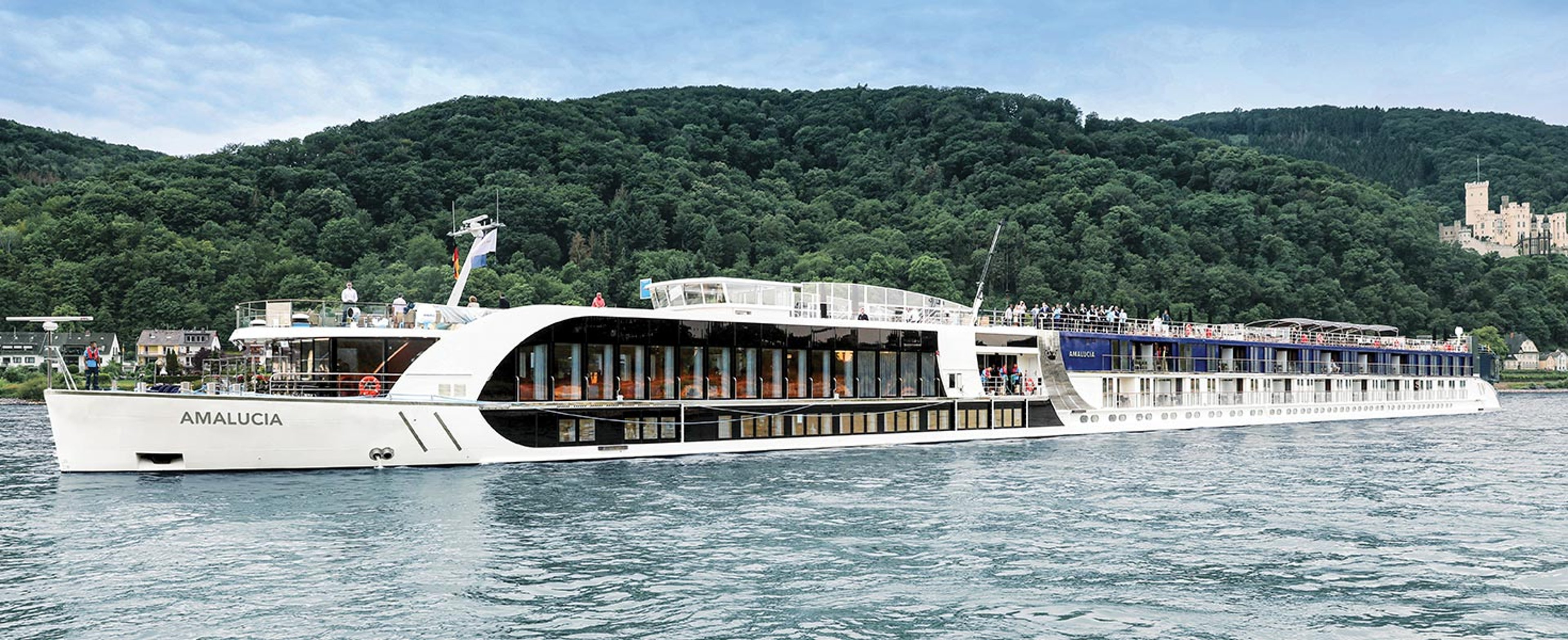 AmaLucia sailing down a river