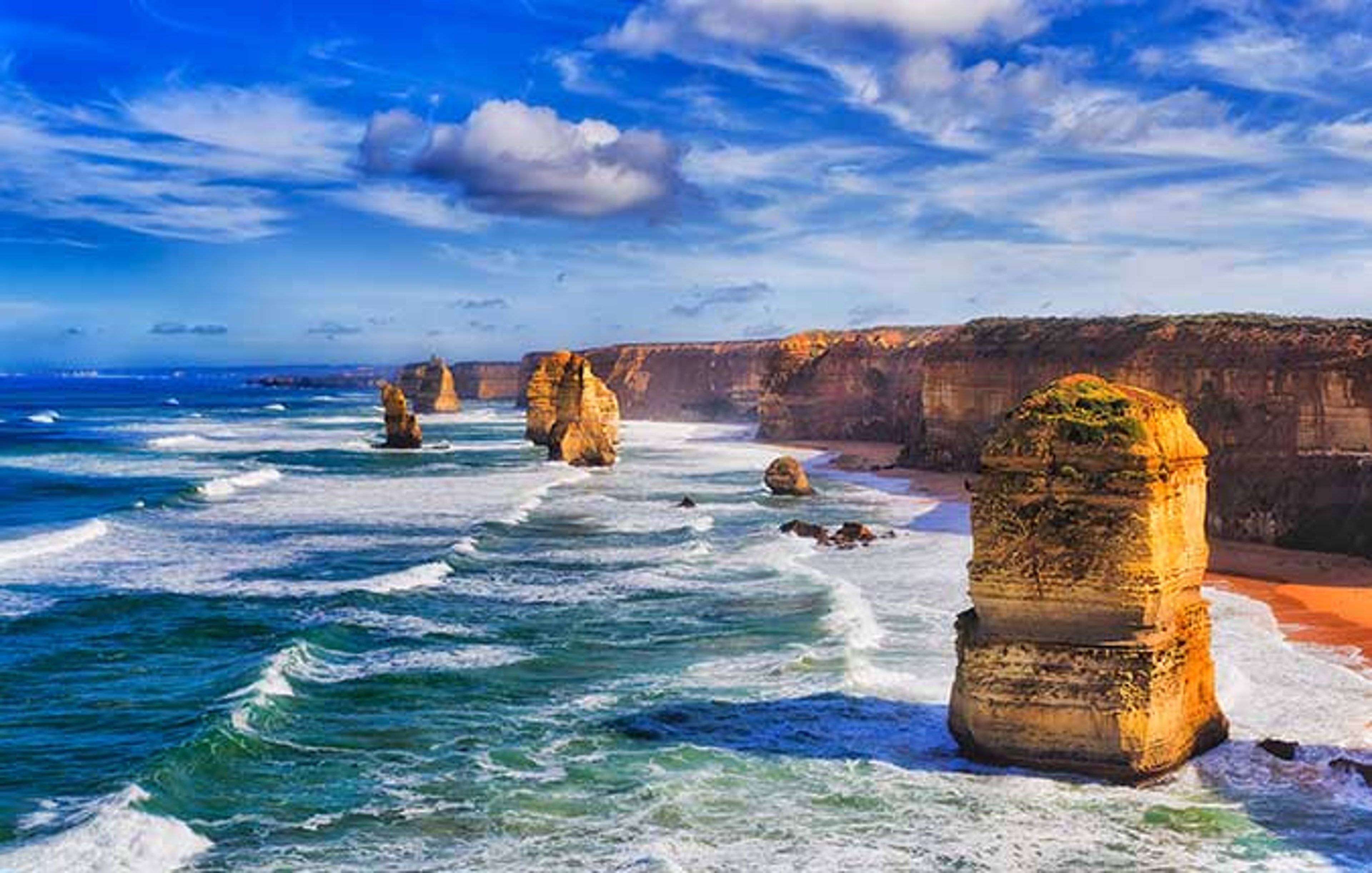 Twelve Apostles in Port Campbell National Park in Victoria, Australia