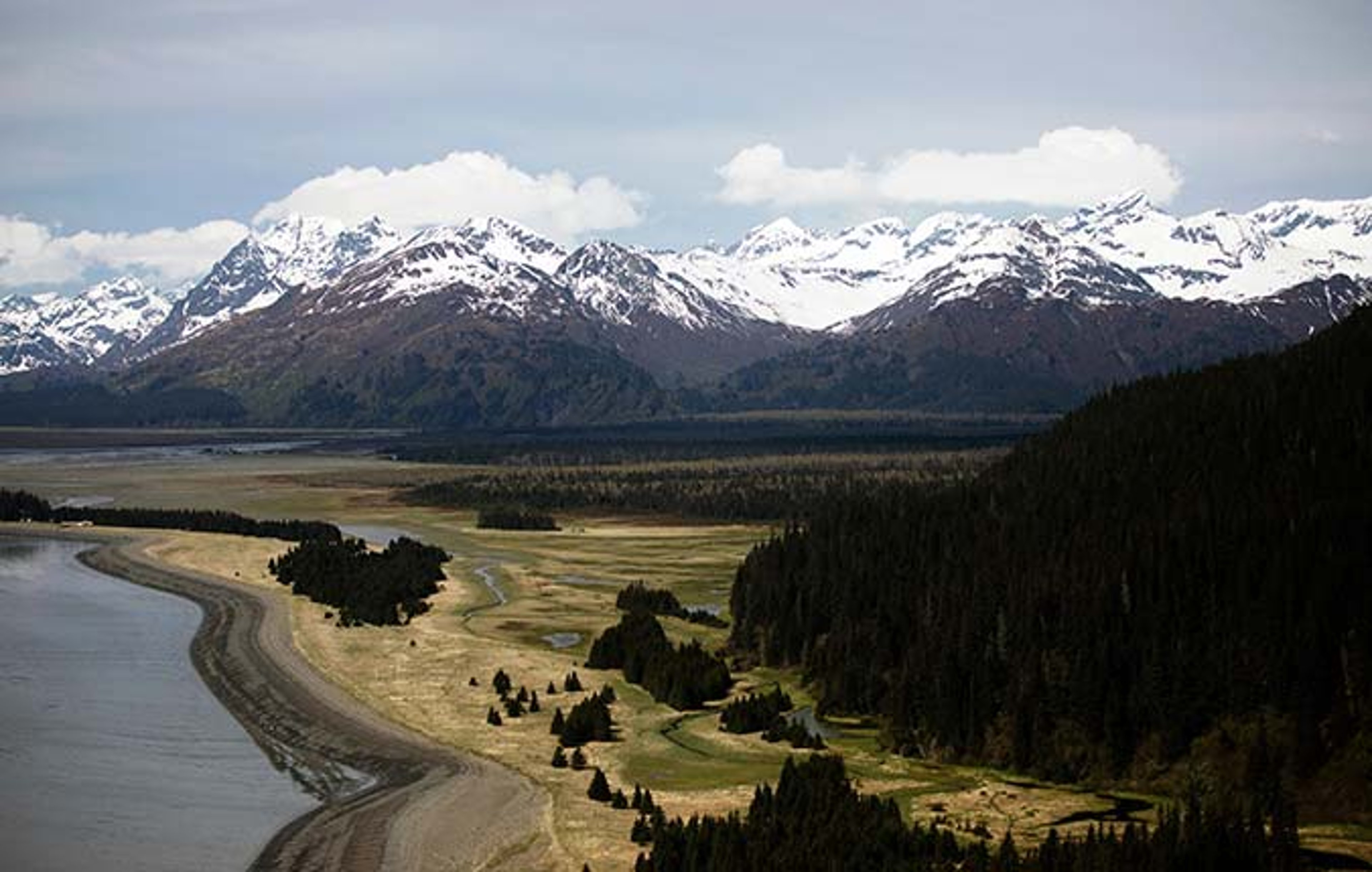 Aerial view of Chilkat Range, Alaska