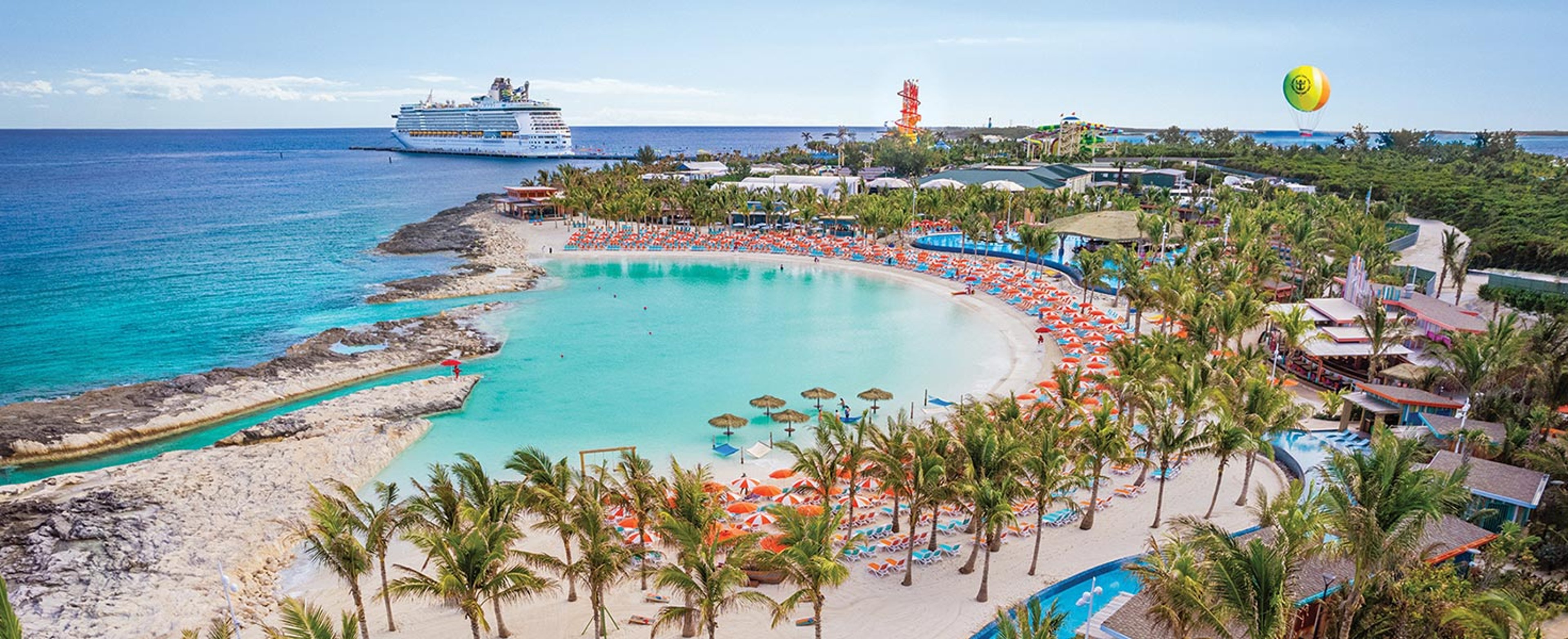 Lagoon area of Perfect Day CocoCay
