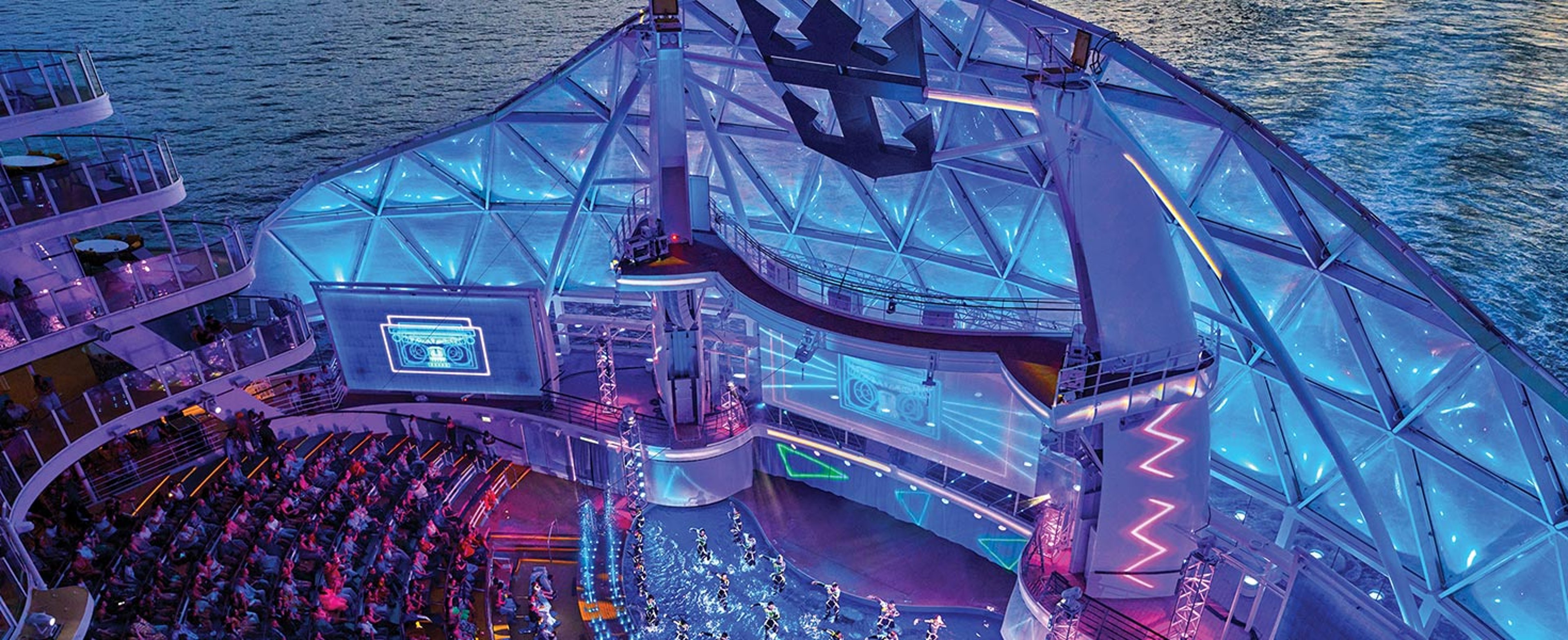 Aqua Theater aboard a Royal Caribbean ship