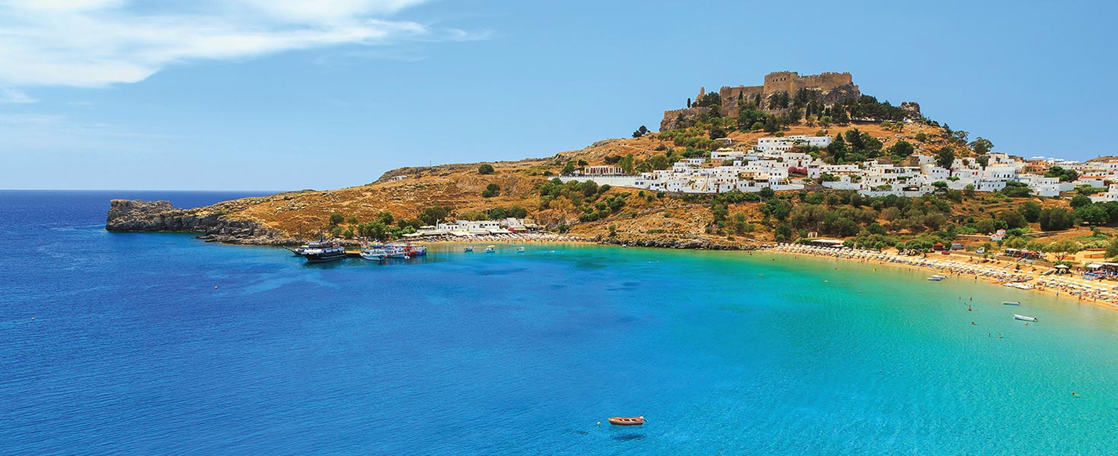 Ocean view of Rhodes Greece