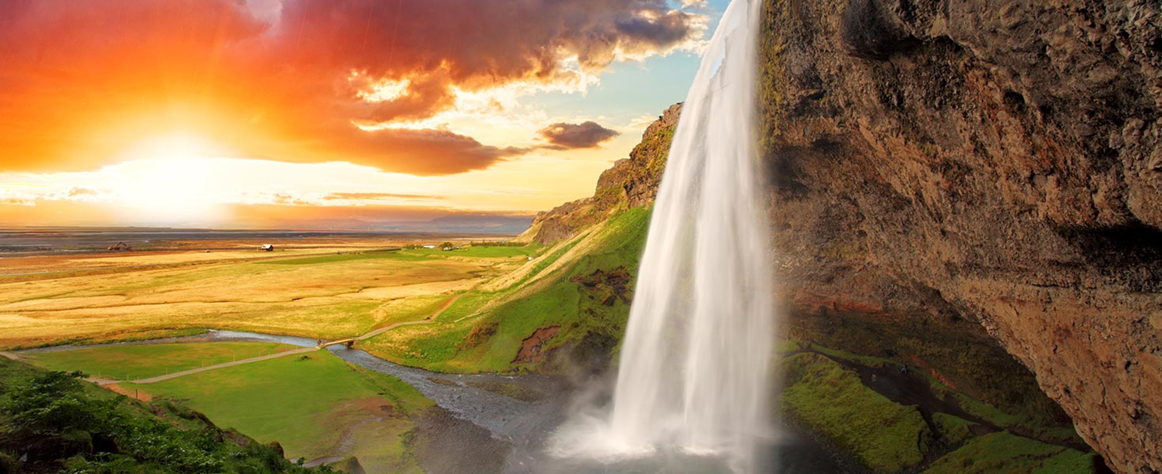Waterfall in Iceland