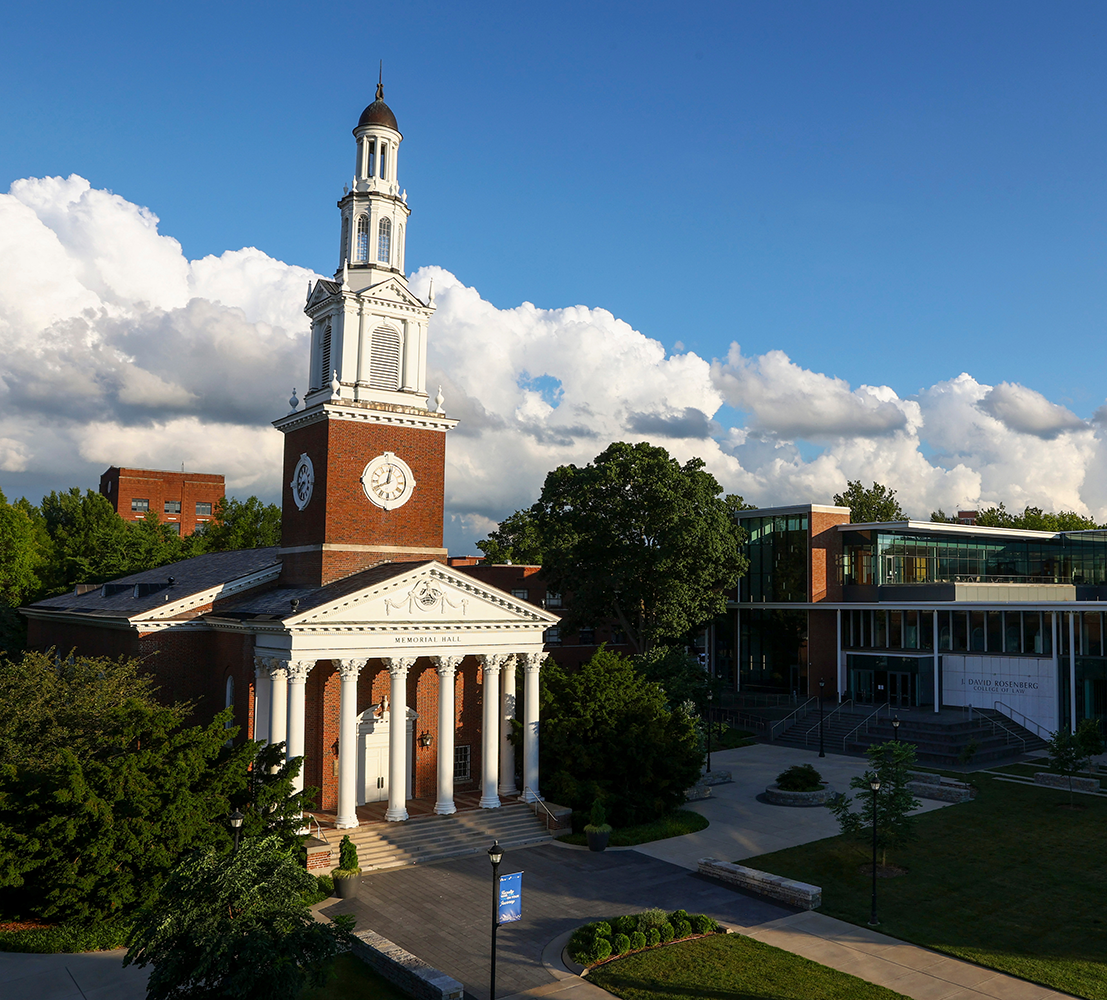 University of Kentucky's Memorial Hall pictured on a beautiful, sunny day
