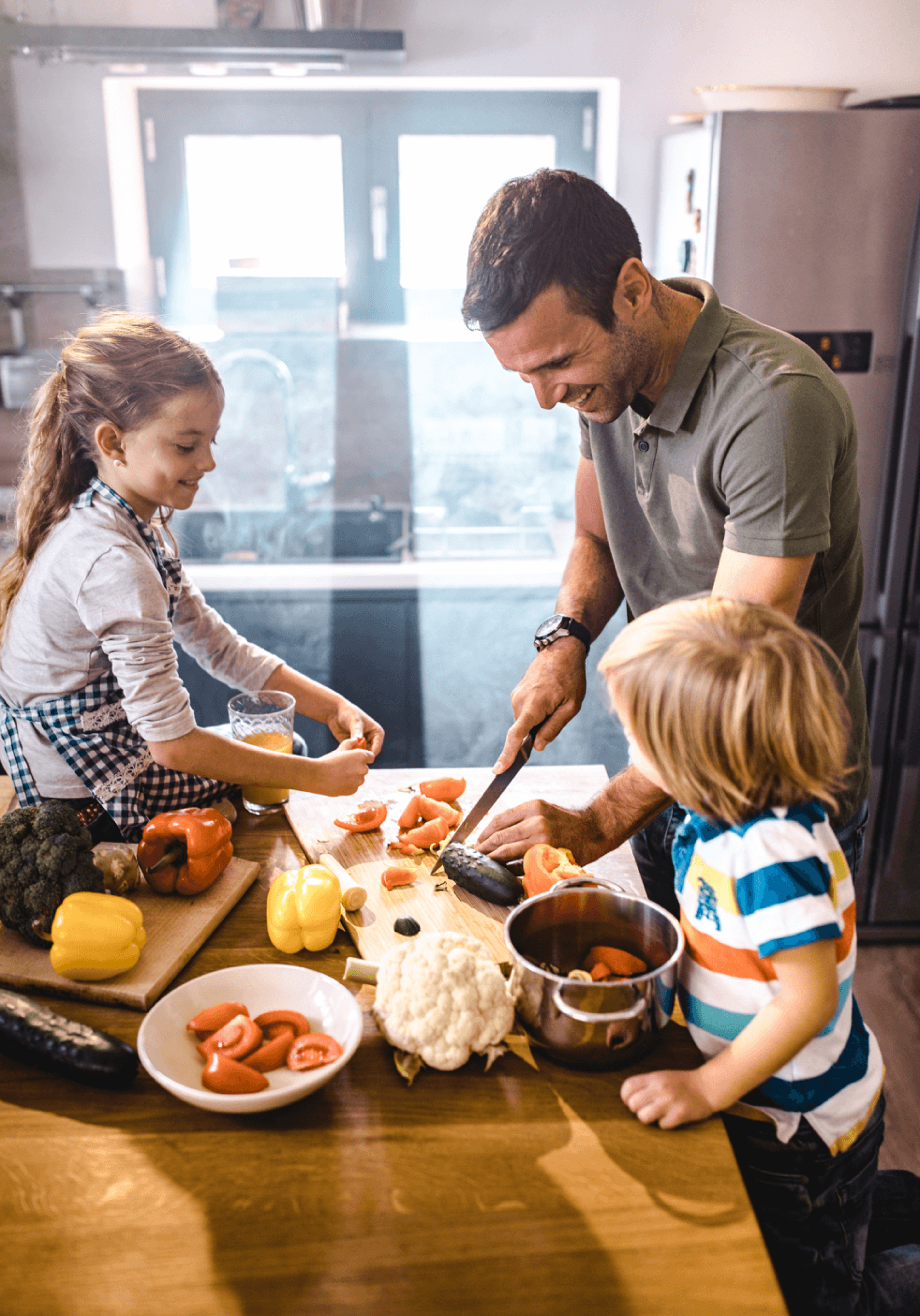 family cooking