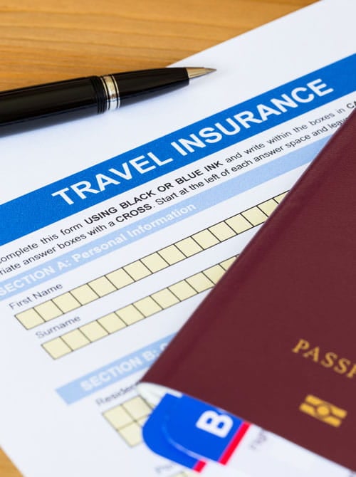 Travel insurance application