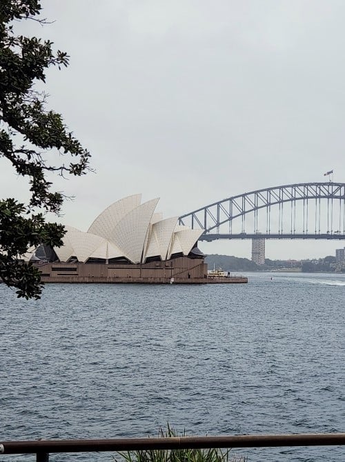 View of Sydney Opera House and Sydney Harbour Bridge