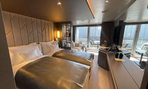 Luxury room on the Explora I, Explora Journeys cruise ship