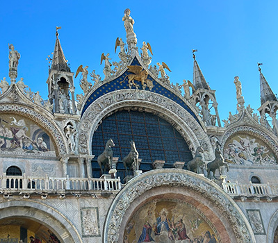 St. Mark's Basilica at the Piazza San Marco in Venice, Italy