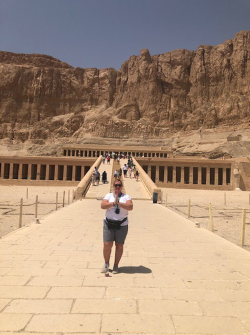 Travel Advisor Roxann Dalton visits Pharaoh Hatshepsut's Temple of Deir el-Bahri in Egypt
