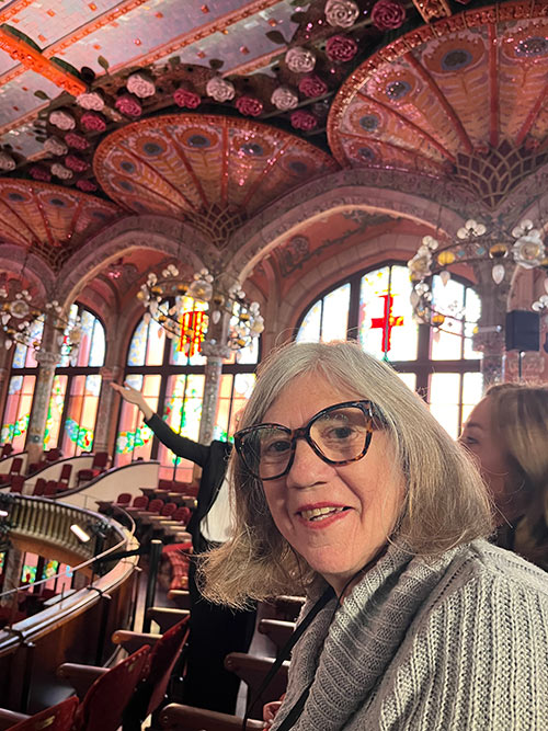 travel advisor Debra Clark at the Gran Teatre del Liceu