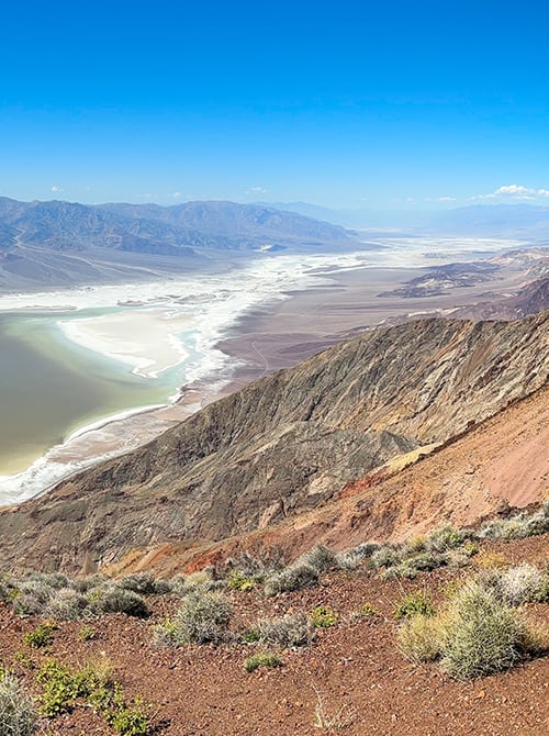 Badwater basin seen from Dante's view, Death Valley National Park, California