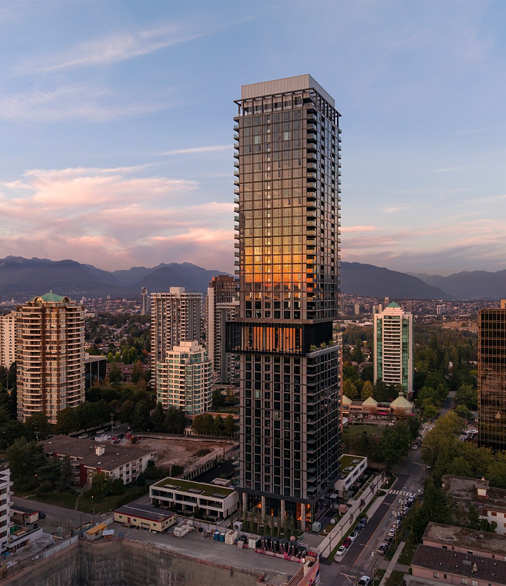 A building among the mountains of North Vancouver
