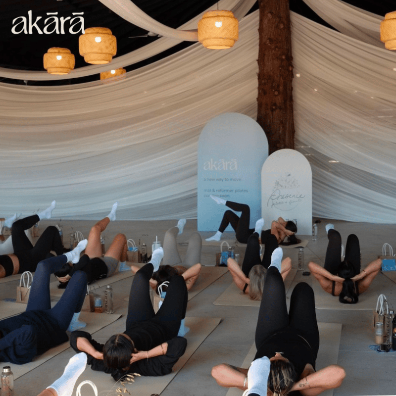 People doing pilates in a studio