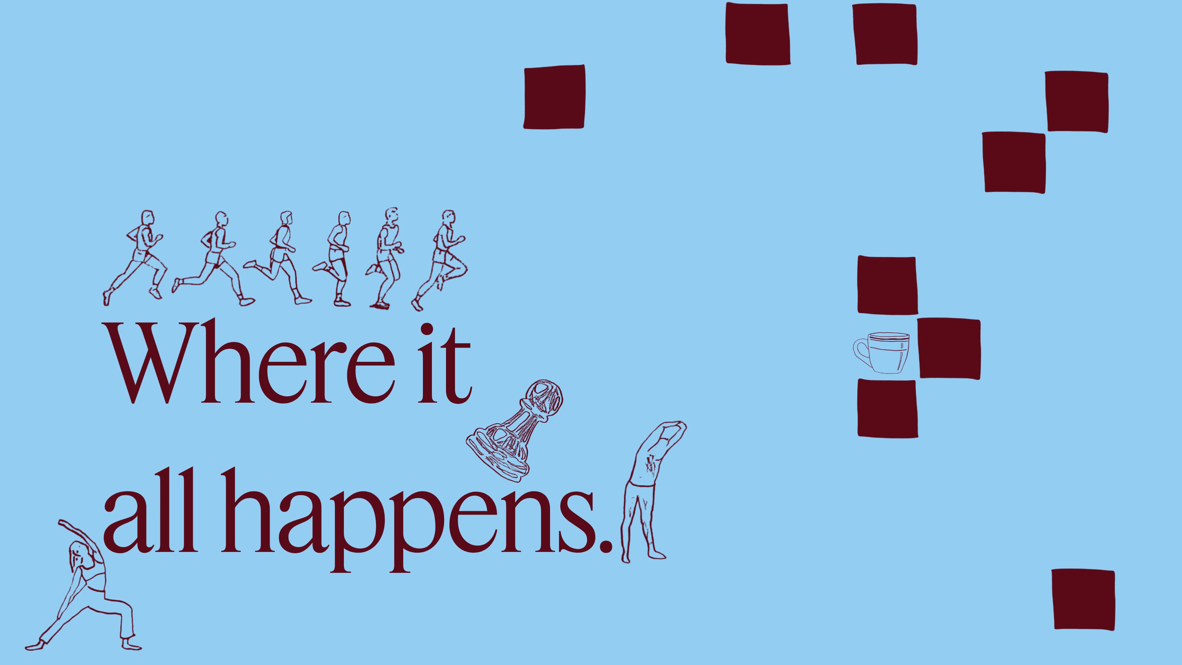 Graphic of people exercising