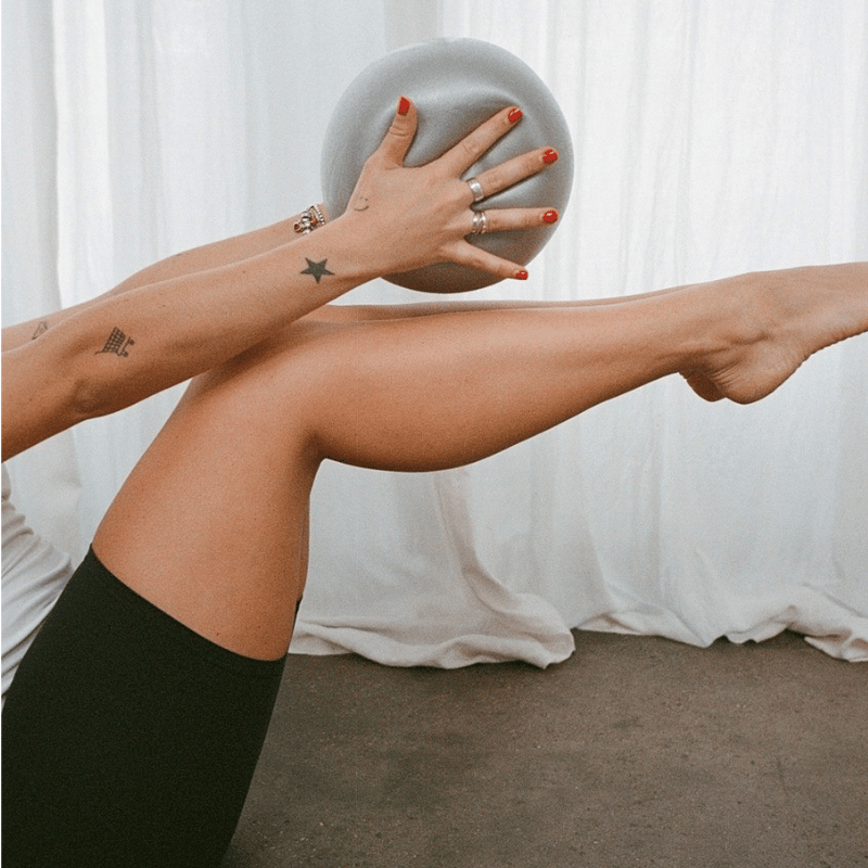 Person doing pilates 