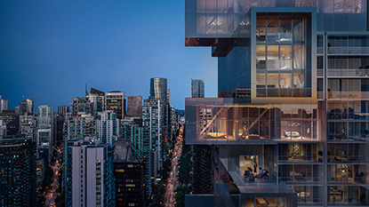 Fifteen Fifteen side view at dusk