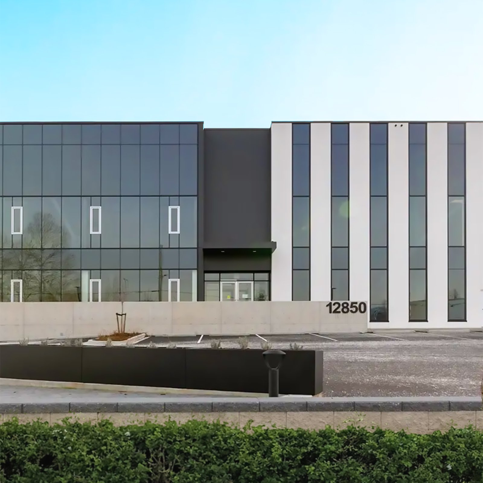 Exterior view of a commercial building