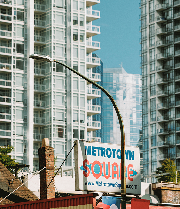Buildings around Metrotown