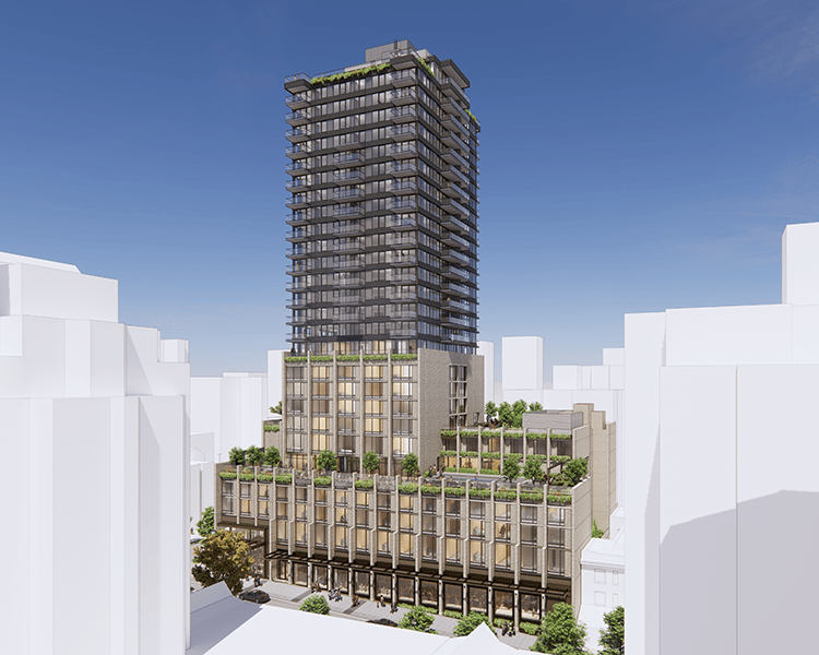 Rendered image of 1300 Robson property