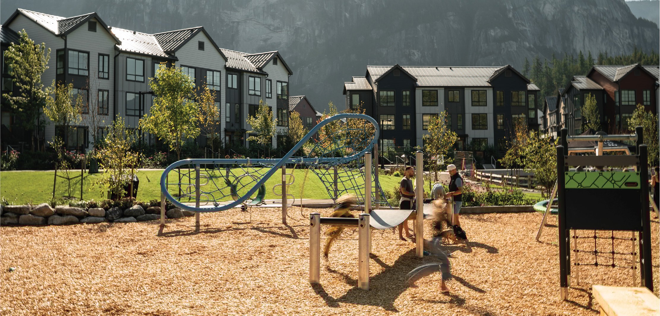 Playing on a playground