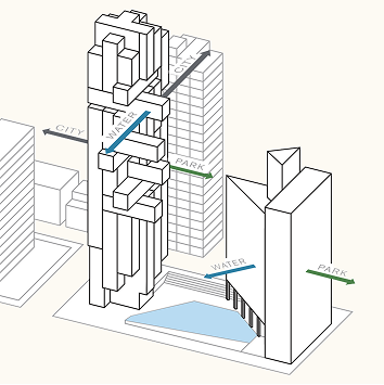 Illustration showing how Fifteen Fifteen by Bosa Properties is built