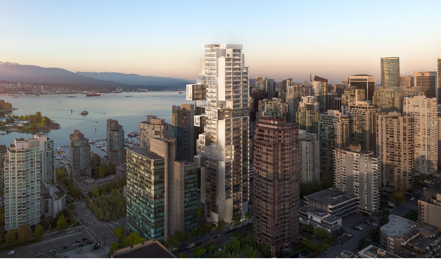 Coal Harbour, Vancouver at sun rise