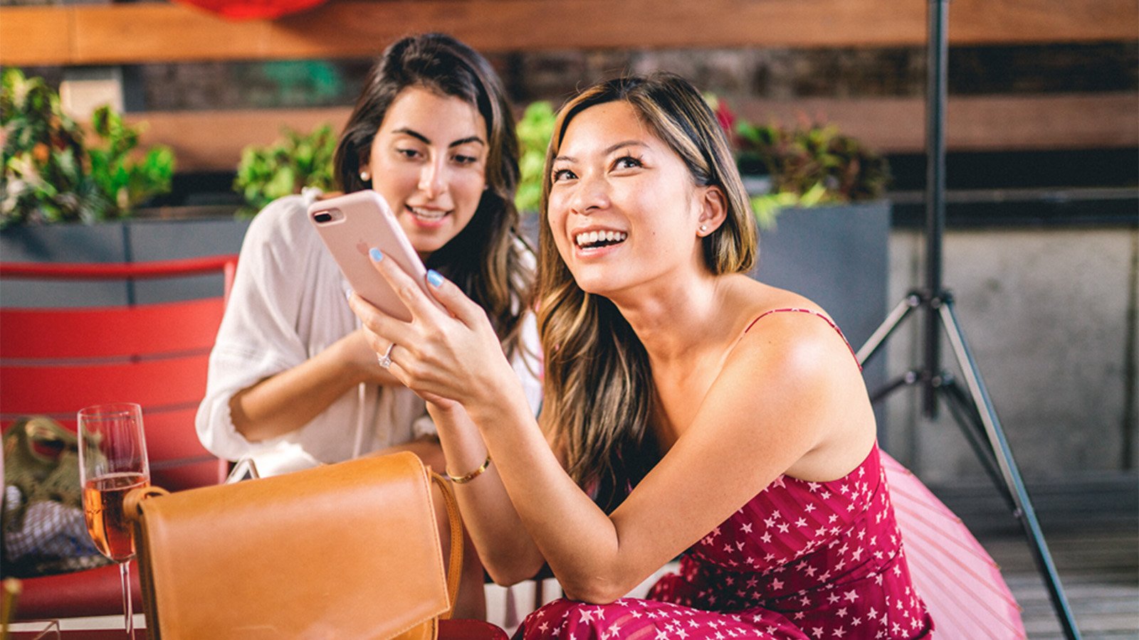 Girls Laughing on Iphone