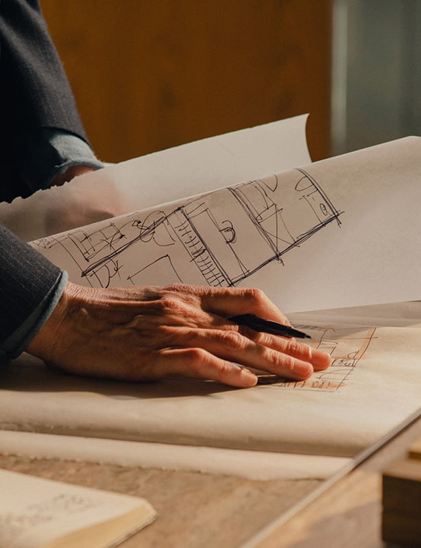 Writing on paper with a pen