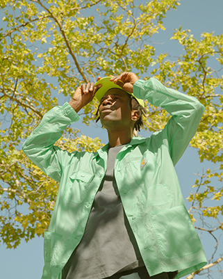 Man wearing a hat outside