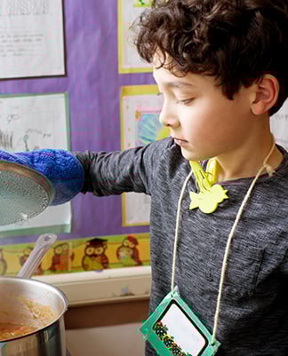 Child cooking