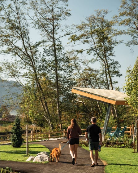 People walking at park